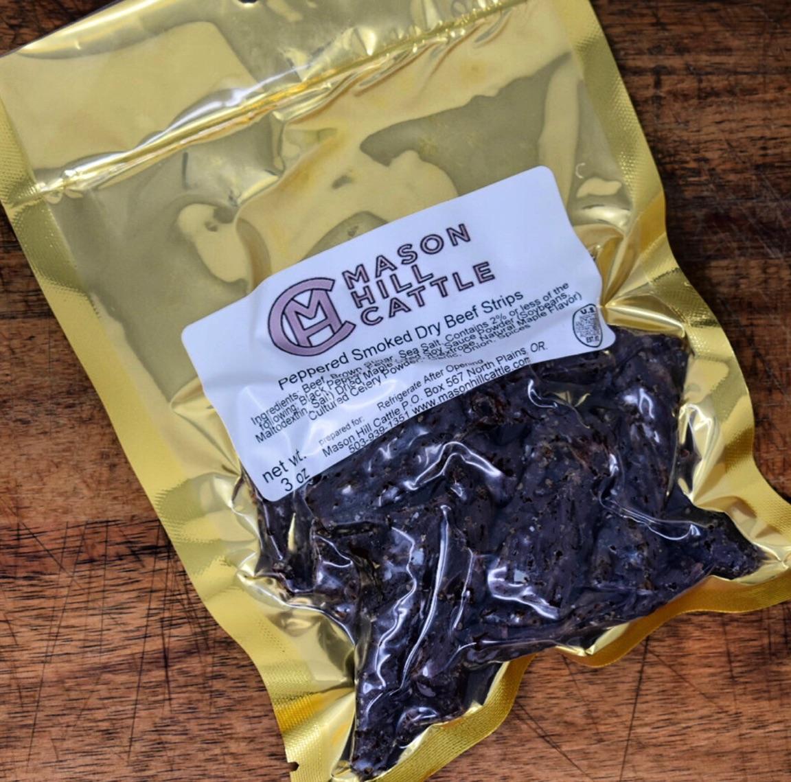 Smoked Wagyu Beef Jerky (Black Pepper) – Mason Hill Cattle